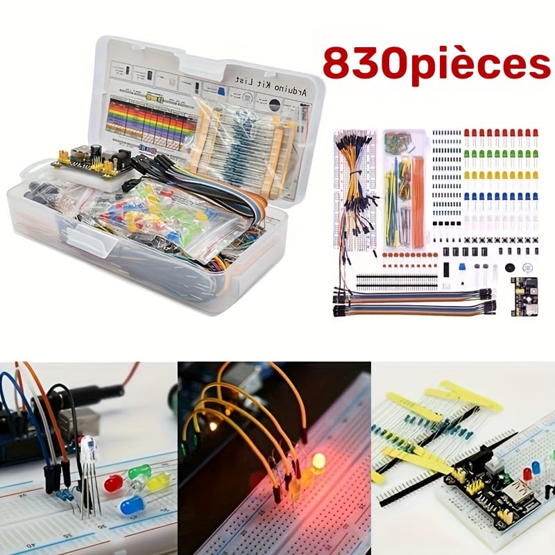 طقم Arduino R3 كامل 830 قطعة مع علبة — Derradj Shop