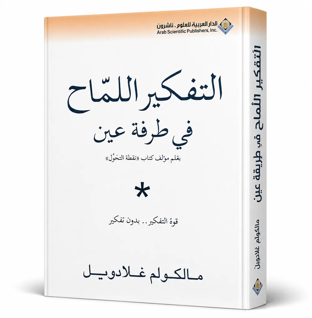 غلاف كتاب التفكير اللماح في طرفة عين لـمالكولم غلادويل